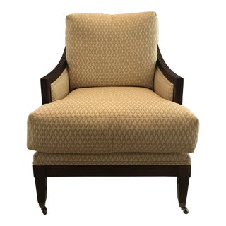 Vintage Century Furniture Yellow Chair For Sale
