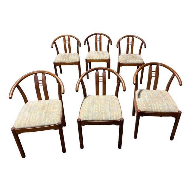 1970s D Scan Teak Dining Room Chairs- Set of 6 For Sale