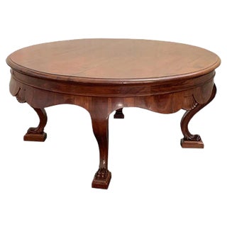 Antique Walnut Directory Table For Sale