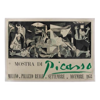 Mostra di Picasso Exhibition Poster Depicting Guernica after Picasso, 1953 For Sale