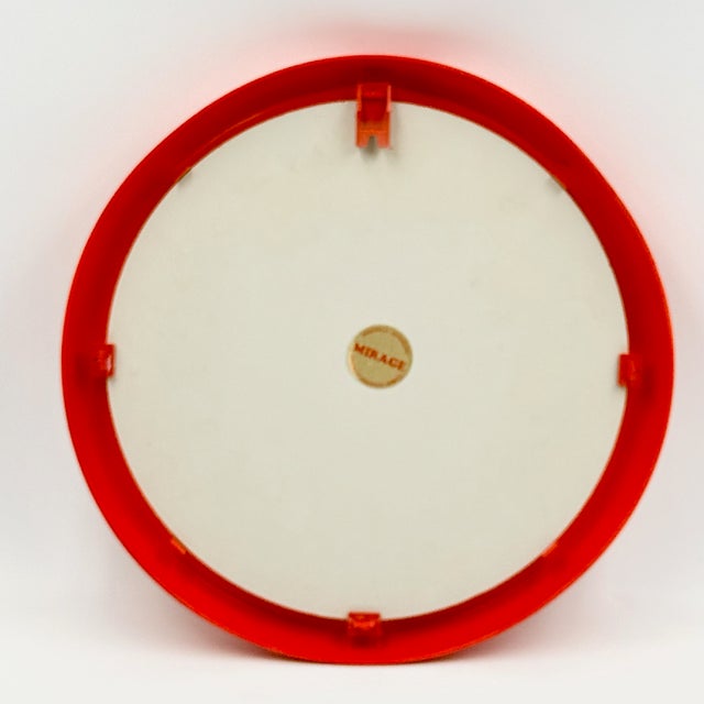 Glass Round Mirage Mirror by Arnaldo Radaelli, 1970s For Sale - Image 7 of 11