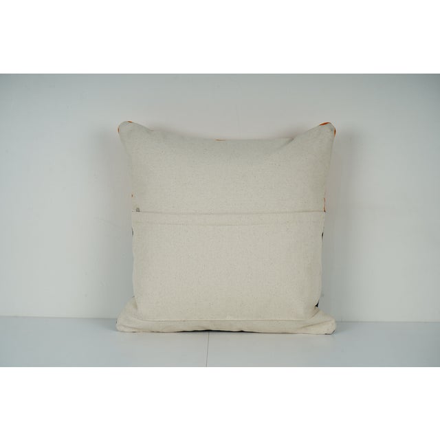 1990s Camel Suzani Pillow Cover For Sale - Image 5 of 5