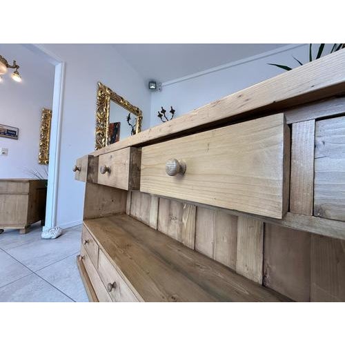 Rustic Sideboard or Chest of 12 Drawers For Sale - Image 6 of 12
