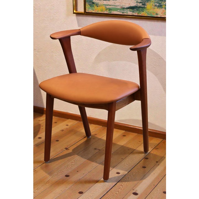 Armchair in Teak and Leather by Erik Kirkegaard for Høng Stolefabrik, 1960s For Sale - Image 10 of 15
