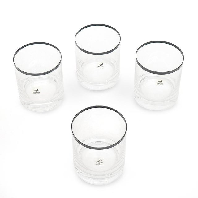 1970s Glasses by Gianfranco Frattini for Progetti, 1970s, Set of 4 For Sale - Image 5 of 14