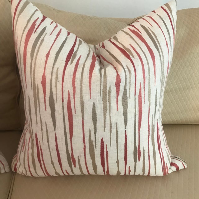 Striking pair of 24” THICK down throw pillows from D.V.Kap Home. Excellent, like-new condition - used only for display (no...