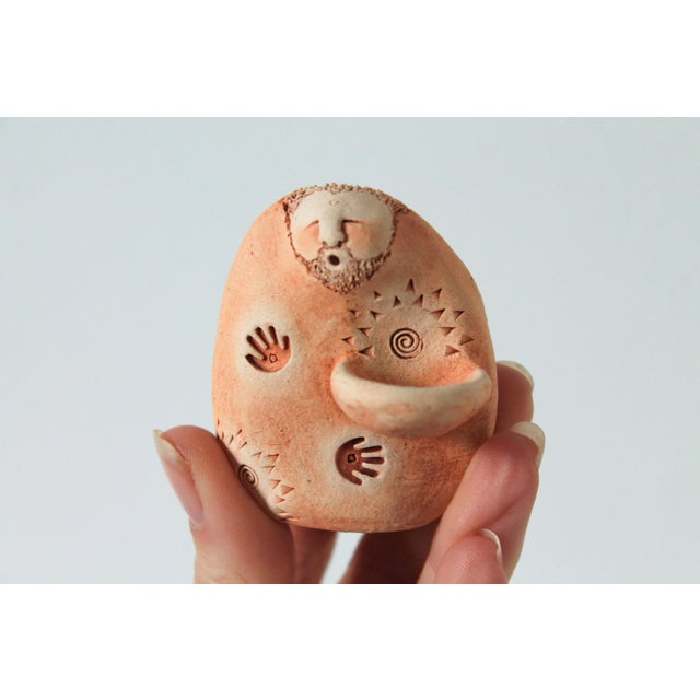 Ceramic Vintage Folk Art Studio Pottery Figure Sculpture For Sale - Image 7 of 8