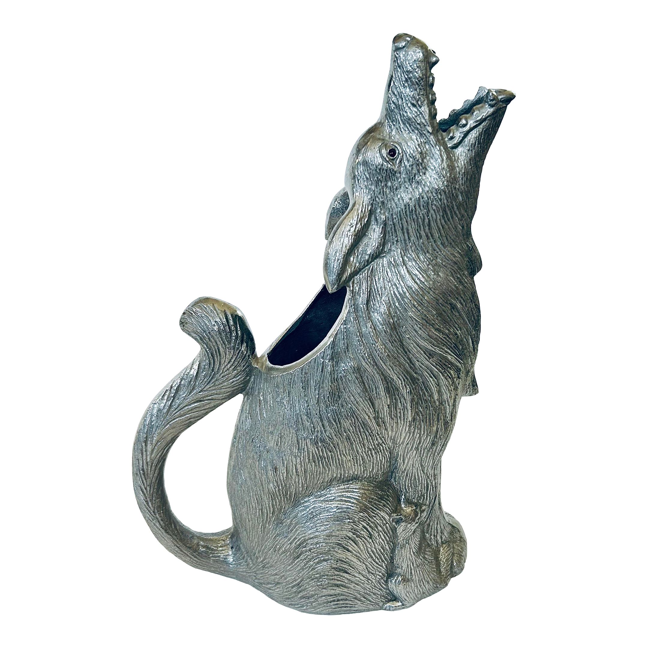 Arthur Court Howling Wolf Pitcher | Chairish