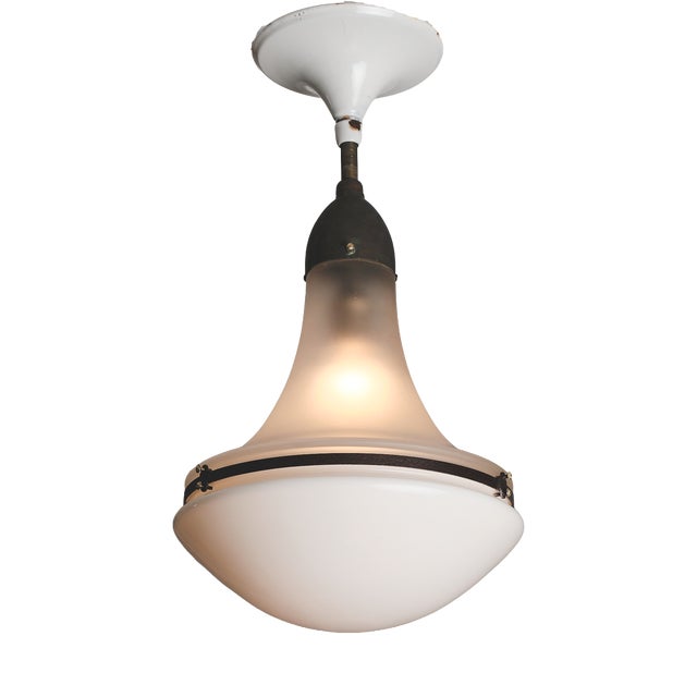 Luzette Hanging Lamp by Peter Behrens for Siemens, 1920s For Sale