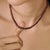 49.05 CTW Natural Garnet Tennis Necklace Gift for Her in Silver For Sale - Image 6 of 12