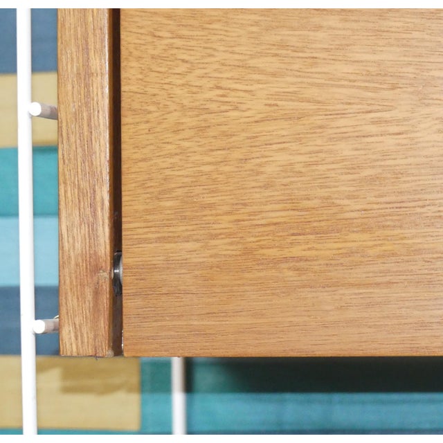 String Shelving Unit with Cabinet and White Ladders by Nisse Strinning, Sweden, 1950s For Sale - Image 15 of 18