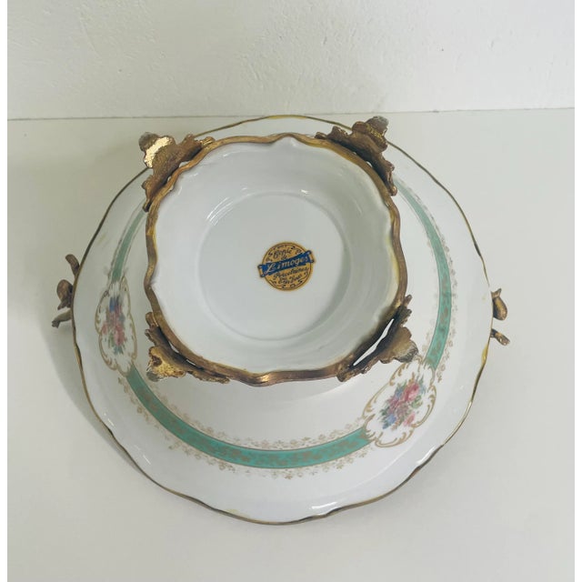 Vintage Centerpiece, Limoges, 1950s For Sale - Image 6 of 8
