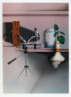 James Carter, "Face to Face," Serigraph