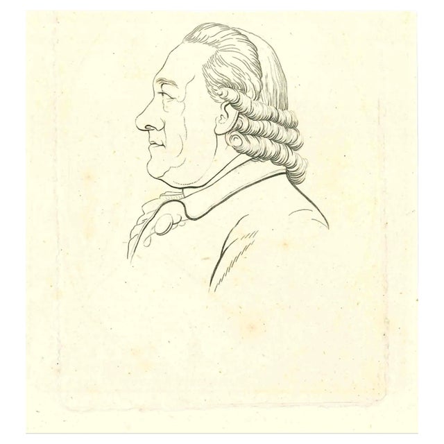 Thomas Holloway, Portrait, Original Etching, 1810 For Sale