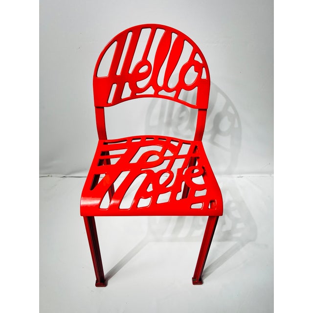 2000 - 2009 Hello There Chair in Red by Jeremy Harvey for Artifort, 2005 For Sale - Image 5 of 11