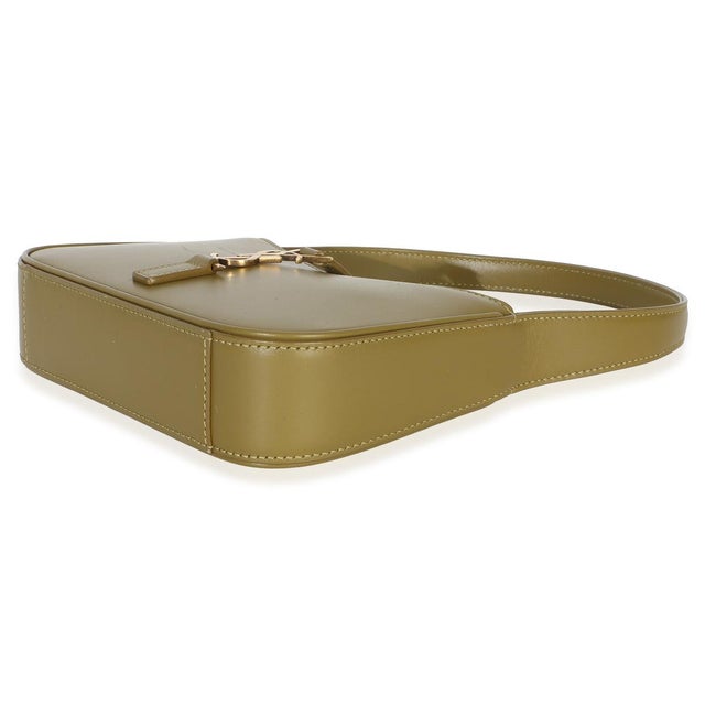 Animal Skin Olive Smooth Calfskin Mini Le 5 A 7 Hobo For Sale - Image 7 of 8