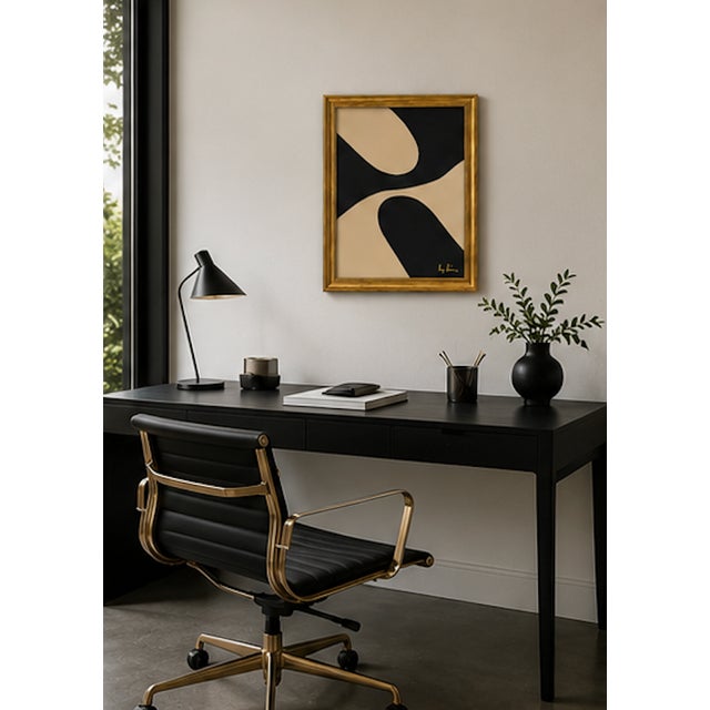 Mid-Century Modern Organic Rhythm — Mid-Century Inspired Abstract by Bryan Boomershine, Framed For Sale - Image 3 of 7