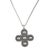 Retired James Avery Beaded cross pendant with necklace in sterling. 24" necklace. No issues, weight and measurements in...