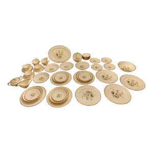1950s Royal Wilton English China Service for Eight- 53 Pieces