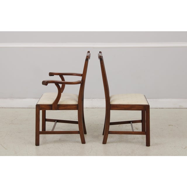 Set of 6 Henkel Harris Mahogany Dining Chairs For Sale - Image 9 of 18
