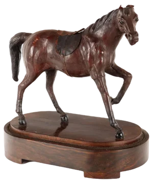 Horse Figure in Leather