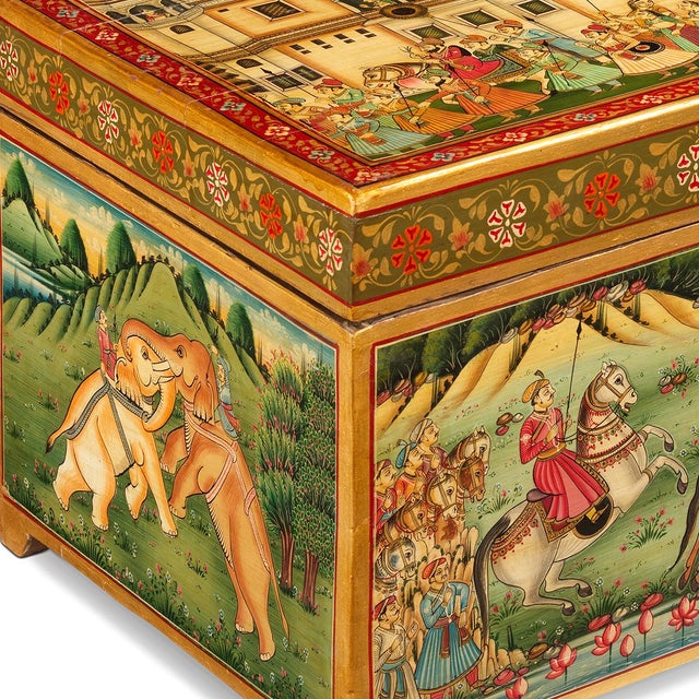 Vintage Indian Blanket Box, 1950s For Sale - Image 6 of 10