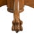 Antique Oak Pedestal Dining Table With Lion's Paw Feet For Sale - Image 4 of 5