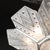 Art Deco Frosted Glass Cubist Geometric Detail & Fluted Chandelier Signed Leleu For Sale - Image 14 of 18