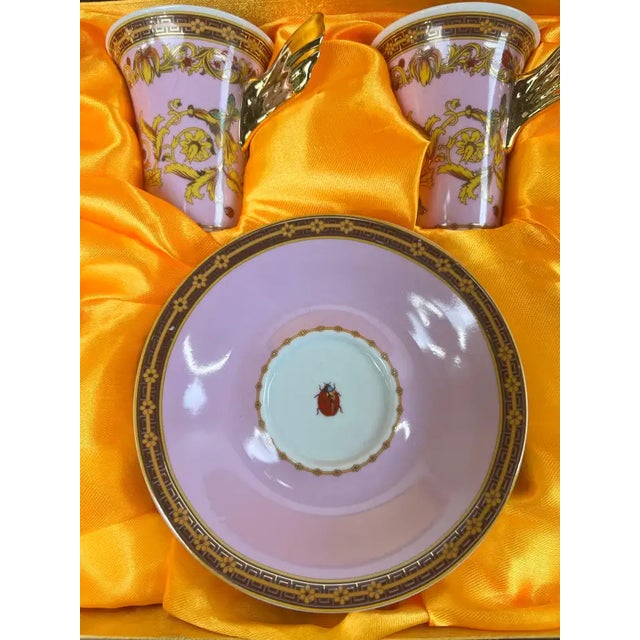 Late 20th Century Le Jardin De Versace Rutherford Butterfly Lady Bug Garden Coffee Set, 12Pcs For Sale - Image 12 of 17