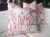 Contemporary Hunt Slonem "Bunny Hutch" in Pink & White 24" Pillows - A Pair For Sale - Image 3 of 6