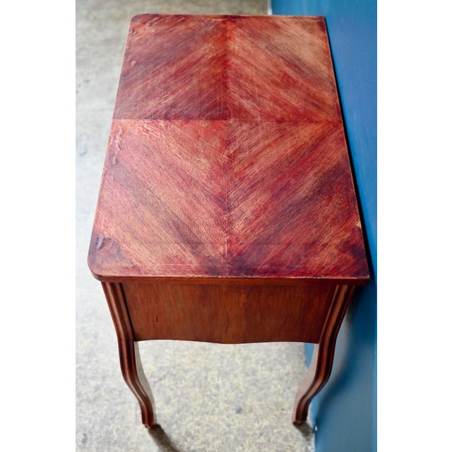 Louis XV Style Mahogany Console Table with Cabriole Legs, 1950s For Sale - Image 18 of 18