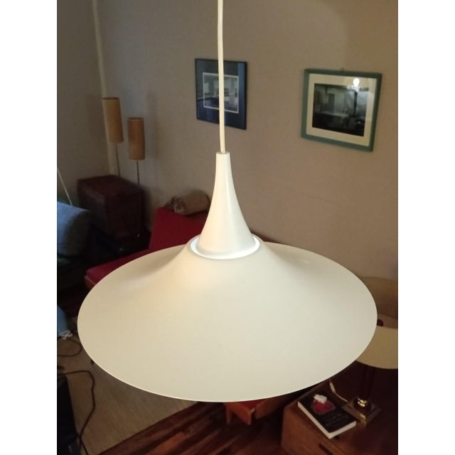 Saucer-Shaped Pendant Light, France, 1970 For Sale - Image 9 of 11