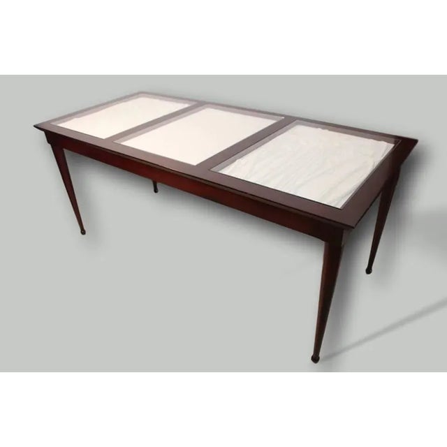 Wood Vintage Console Table by Jean Boggio For Sale - Image 7 of 11