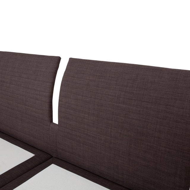 Musterring Evolution Select Fabric Bed in Grey For Sale - Image 5 of 12