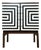 Polish Chest of Drawers with Op Art Motif, 1970s For Sale