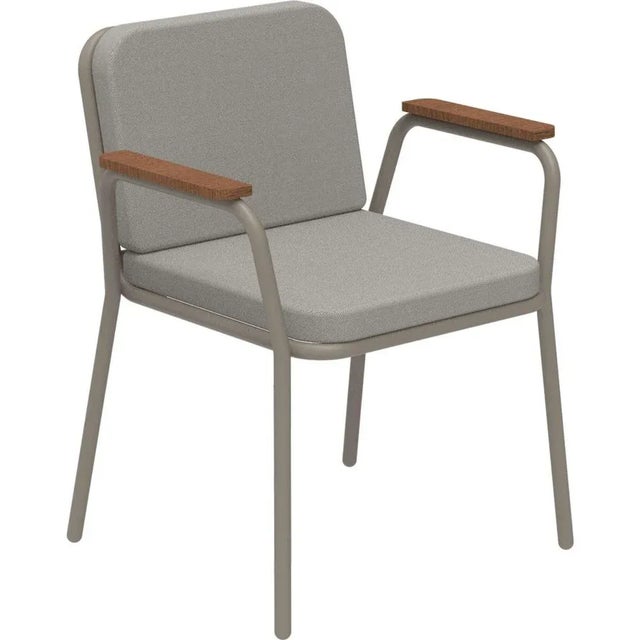 Nature cream armchair by mowee dimensions: d60 x w67 x h83 cm (seat height 42 cm). Material: aluminum, upholstery and...