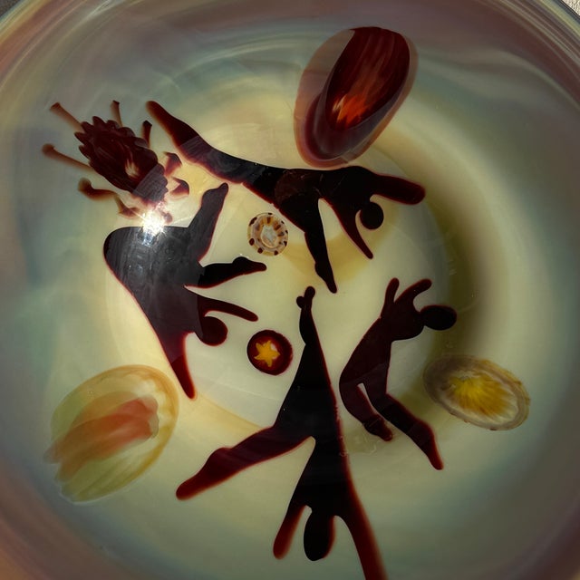 2000 - 2009 Elodie Holmes Liquid Light Glass Figure Series Platter, 2007 For Sale - Image 5 of 5
