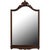 Mid Century Mahogany Wall Mirror With Floral Pediment For Sale - Image 10 of 10