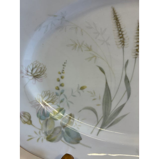 White Vintage Forest Bavaria "Harvest" Botanical Porcelain Platter For Sale - Image 8 of 9