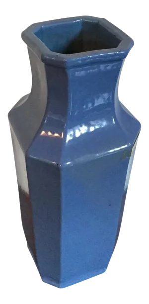 19th Century Chinese Porcelain Clair de Lune Light Blue Glazed Vase