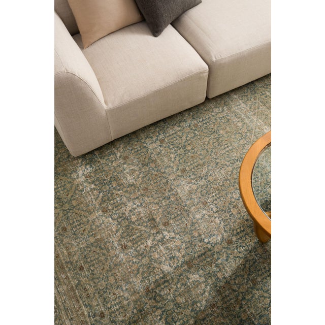 Blue Antique Malayer Area Rug | Leander For Sale - Image 8 of 12