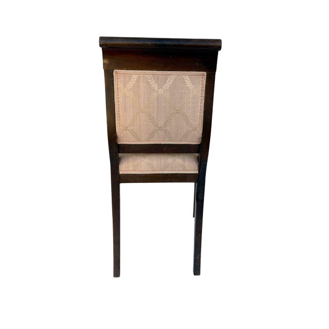 Early 19th Century Marquetry Dining Chairs Set of 6 For Sale - Image 4 of 5
