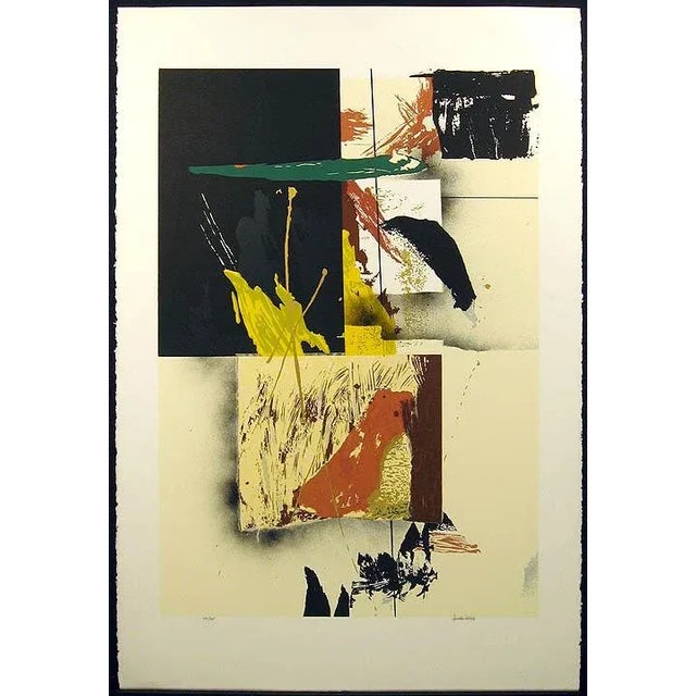 Impressionist 1980s Dennis Frings "Nexus" Abstract Signed Numbered Serigraph Art Print For Sale - Image 3 of 3