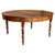 Wood Late 19th Century French Solid Walnut Oval Center Table with Four Turned Legs For Sale - Image 7 of 18