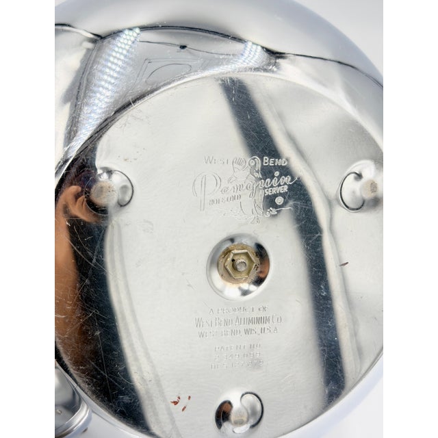 Vintage West Bend Aluminum Co. West Bend Penguin Hot & Cold Server / Ice Bucket For Sale - Image 9 of 10