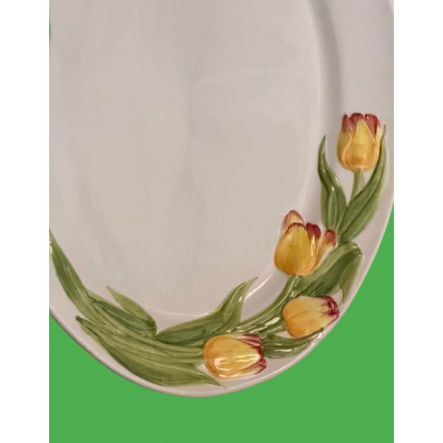 Ceramic Vintage Italian Ceramic Platters - A Pair For Sale - Image 7 of 10