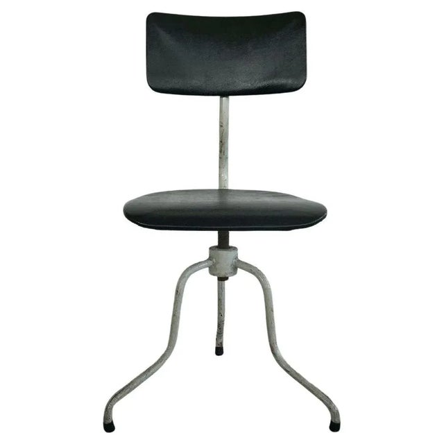 Metal Sculptural Tripod Desk Chair, 1930s For Sale - Image 7 of 7