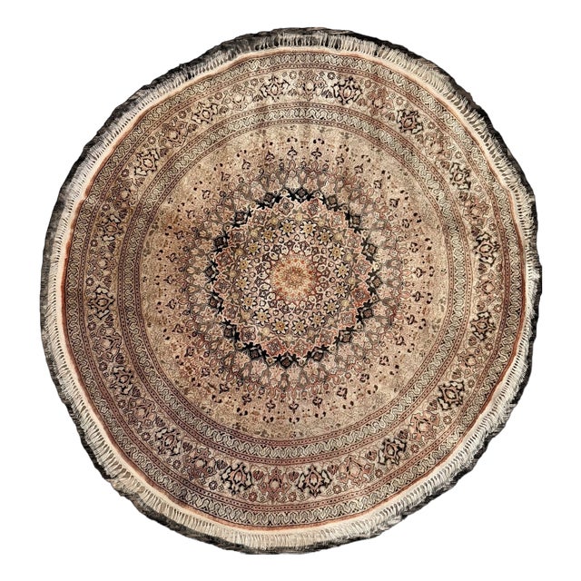 Hereke Silk Rug, Türkiye, 1970s For Sale