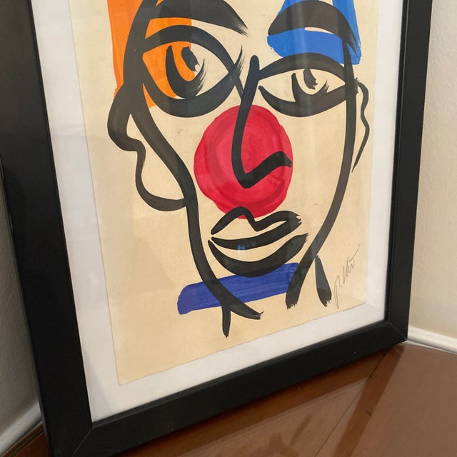 1970s 1970s Abstract Painting by Peter Keil, Framed For Sale - Image 5 of 8