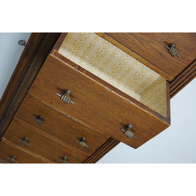 Dutch Oak Apothecary Cabinet, Mid-20th Century For Sale - Image 12 of 18